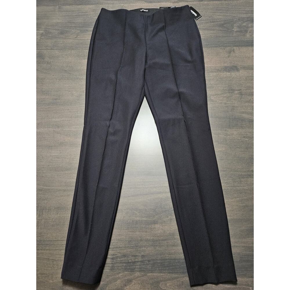 Express Pull On Dress Pants Legging Women's Sz Small Black Stretch Mid Rise